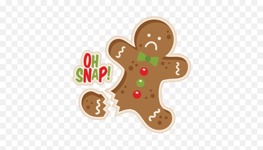 Christmas Svg - Oh Snap Gingerbread Man Emoji,Gingerbread Man Emoji