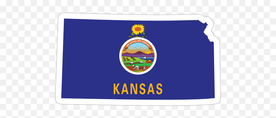 Kansas Flag State Sticker - Kansas State Flag Emoji,Louisiana Flag Emoji