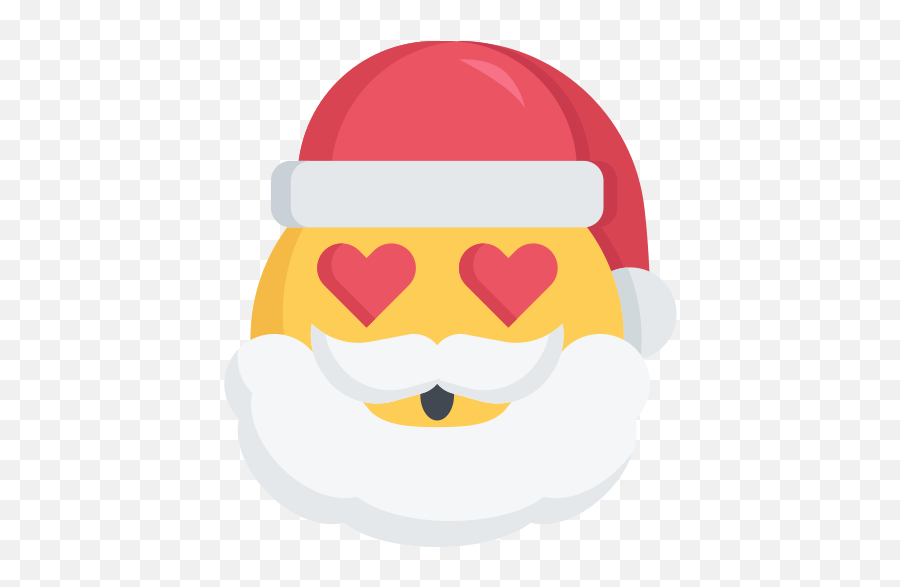 Christmas Emoji Love Santa Free Icon Of Santa Emojis - Christmas Love Emojis,Hamburger Emojis