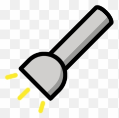 Flashlight Emoji Clipart - Taschenlampe Emoji,Emoji Flashlight