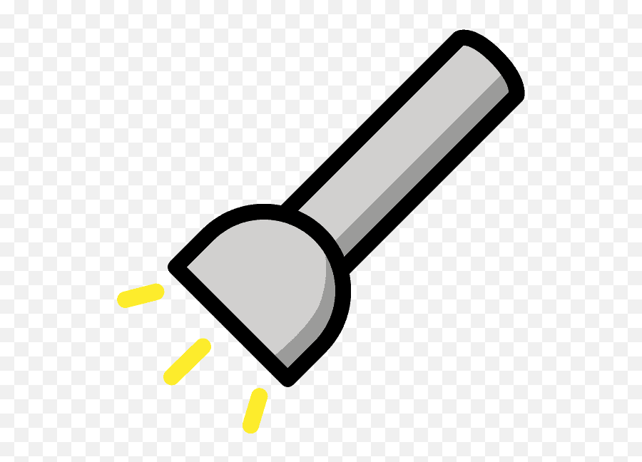 Flashlight Emoji Clipart - Taschenlampe Emoji,Emoji Flashlight
