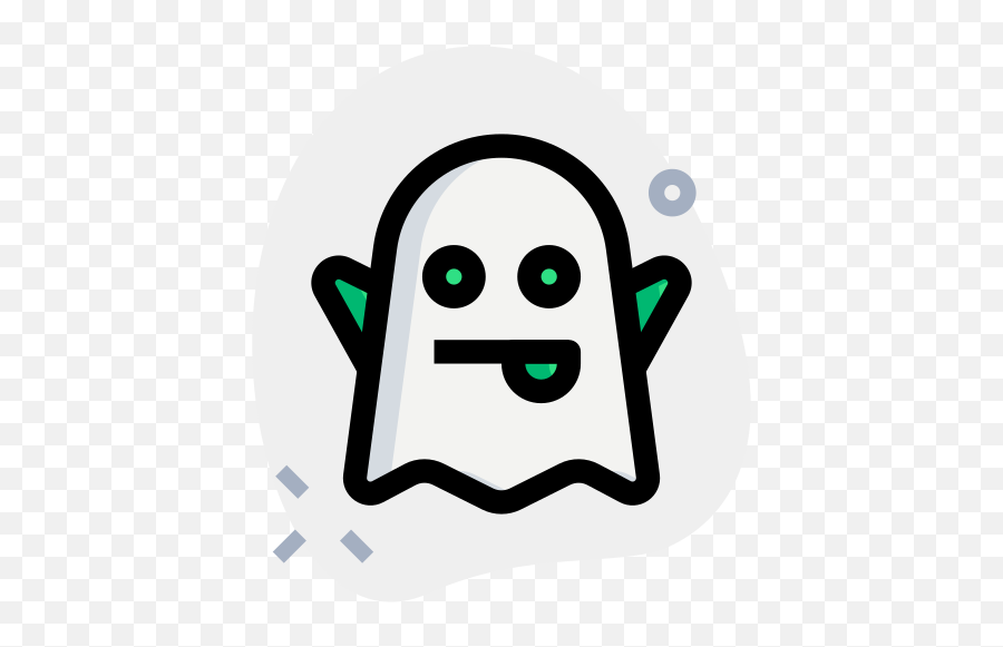 Ghost - Dot Emoji,Ghost Emoji Text