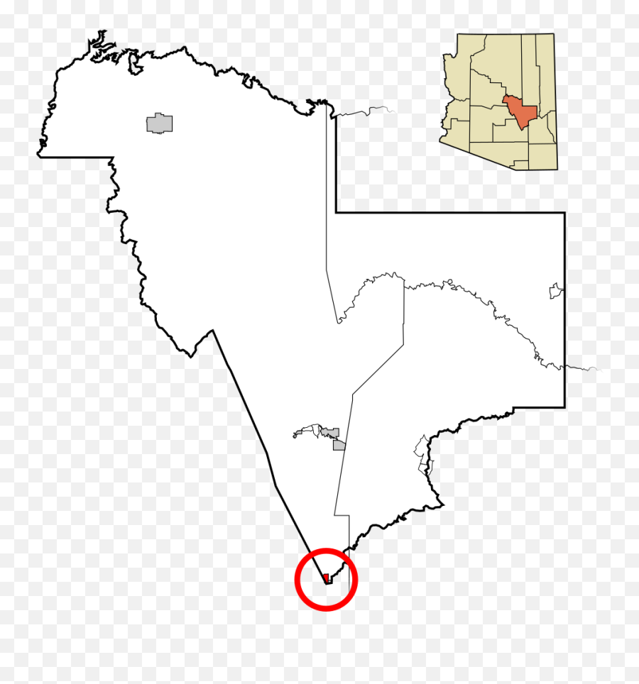 Gila County Incorporated And - Tonto Apache Tribe Arizona Map Emoji,Server Emoji