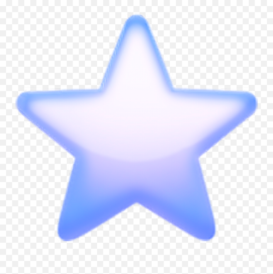 Star Emoji Blue Tumblr Cute - Blue Star Emoji,Emoji Star