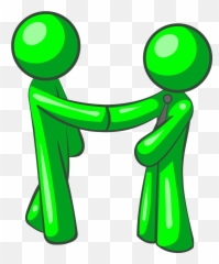 Characters Communication Example Green - Shaking Hands Clip Art Emoji