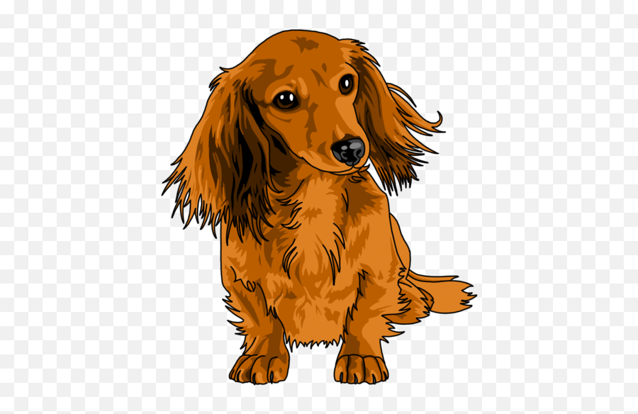 194 Best Dachshund Digital Art Images - Long Haired Dachshund Clipart Emoji,Guess The Emoji Dog And Bone