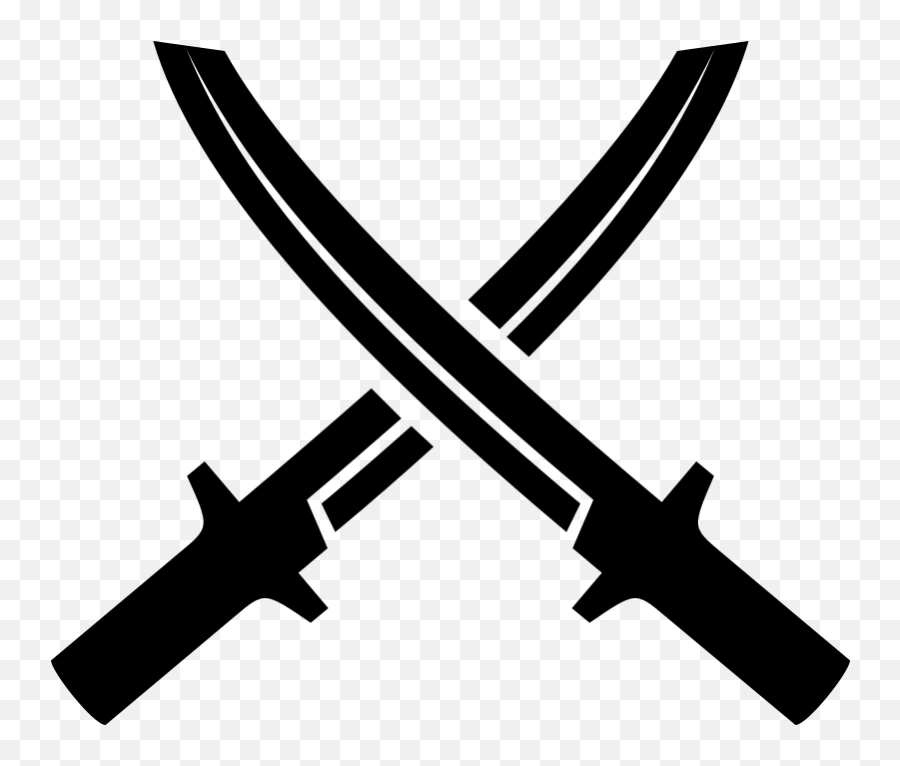 Crossed swords emoji clipart. Free download transparent .PNG