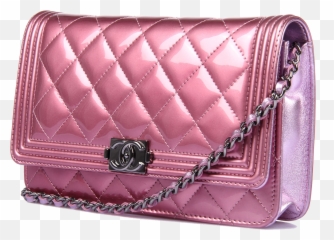 Chanel Handbag Pink Leather - Bag Transparent Background Emoji