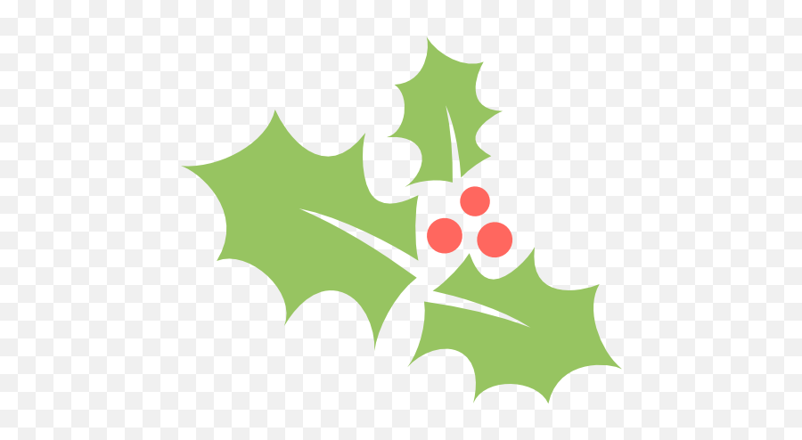 Holly Leaf Icon - Holly Leaf Icon Emoji,Mistletoe Emoji
