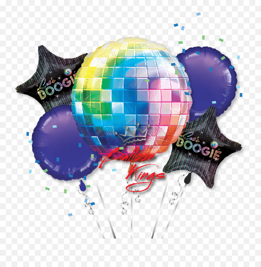 70s Disco Bouquet - Foil Balloon Disco Theme Party Emoji,Disco Emoji