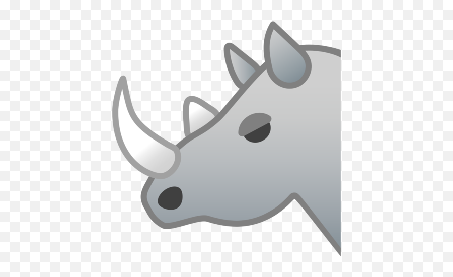 Rhinoceros Emoji - Emoji Badak,Rat Emoji