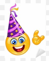 Party Emoticon Sticker U2022 Pixers - We Live To Change Emoticon Emoji,Party Emoticon
