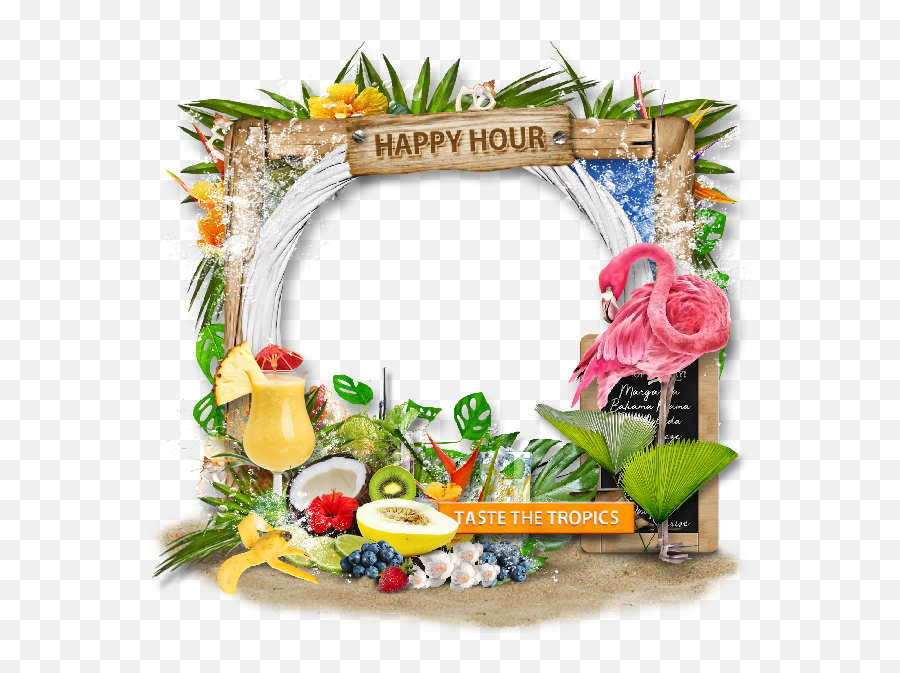 Happyhour Frame Freetoedit - Sticker By Salulilbug Picture Frame Emoji,Happy Hour Emoji