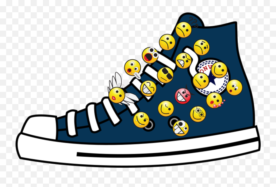 High Top Converse Chuck Taylor All Stars Sports Shoes - Converse Shoes Clip Art Emoji,Kids Emoji Shoes