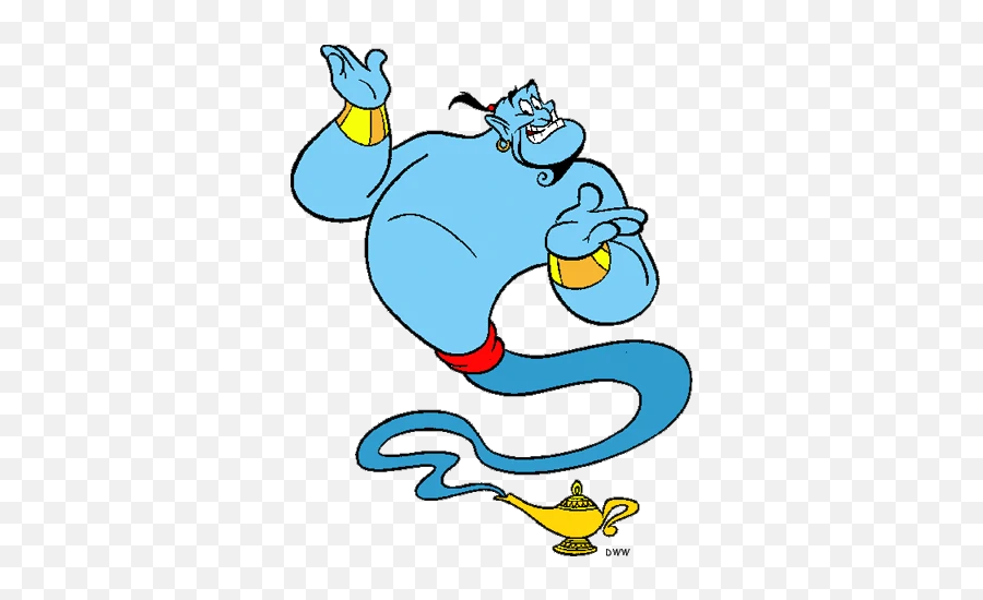 Genie - Aladdin Lamp And Genie Emoji,Genie Emoji - free transparent ...