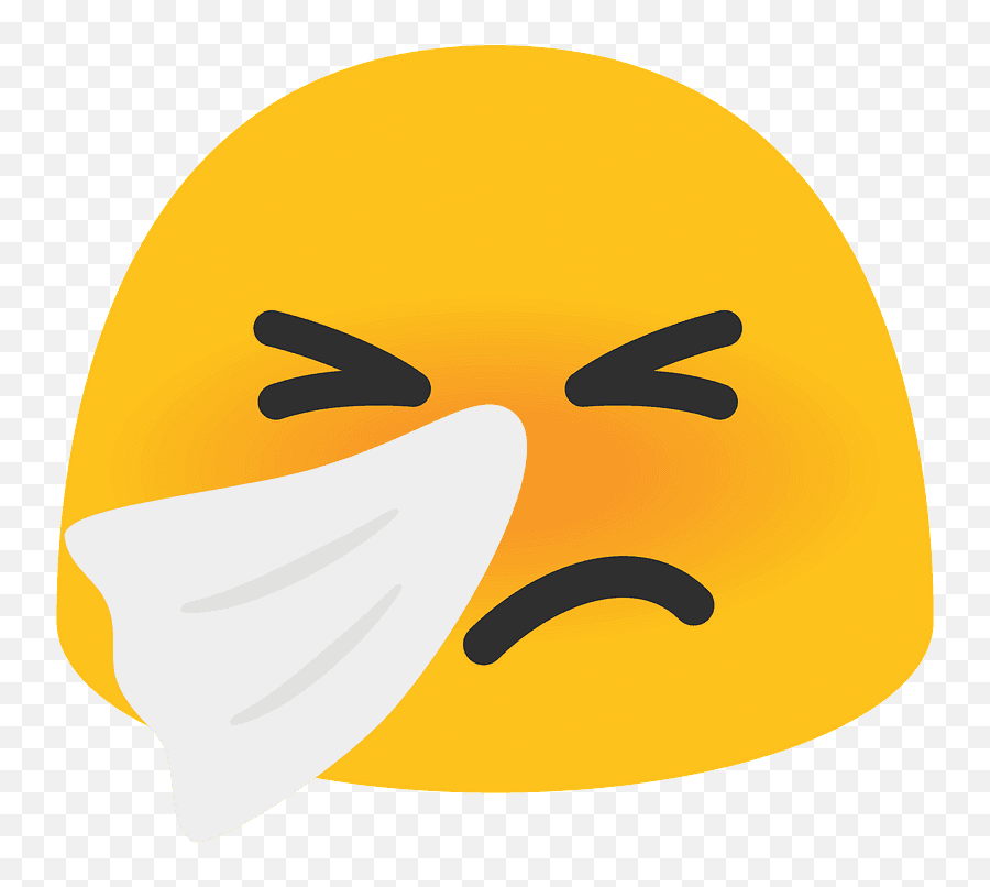 Sneezing Face Emoji Clipart - Android,Puking Emoji Android
