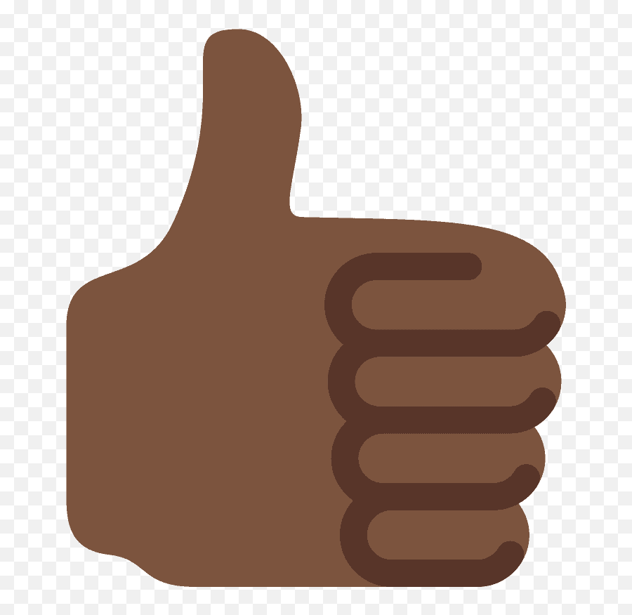 Thumbs Up Emoji Clipart - Black Thumbs Up Emoji,Free Thumbs Up Emoji