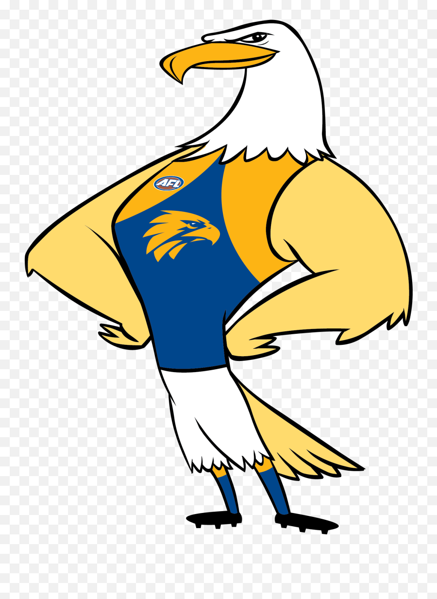 West Coast Eagles Bird Clipart - West Coast Eagles Mascot Emoji,Eagles Emoji