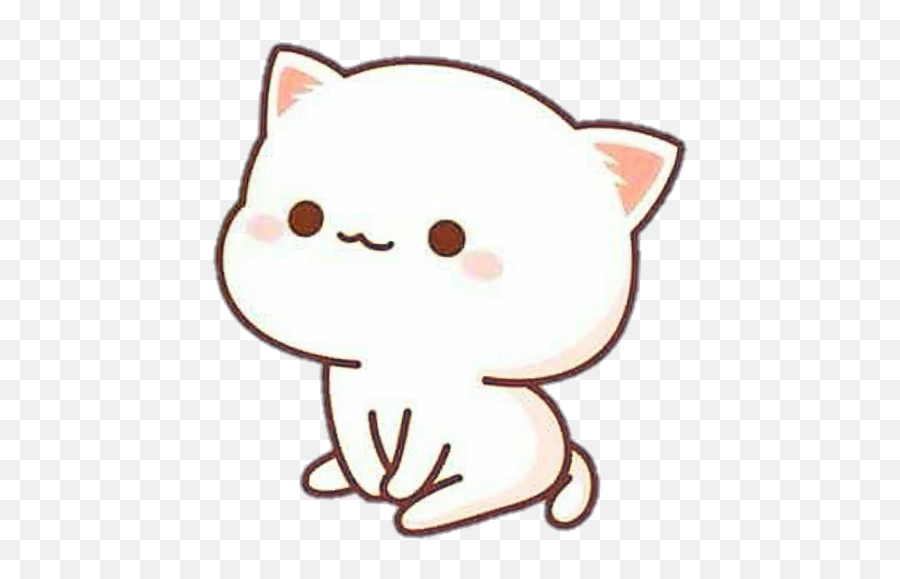Bunnyiosappleemoji Sticker By Ayat - Head Pat Sticker Whatsapp,Cute Cat Emoji