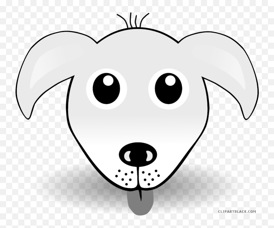 Library Of Dog Face Clip Transparent Black And White Png - Dog Face Clipart Black White Emoji,Dog Face Emoji