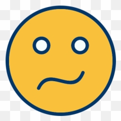 Confused Emoticon Smiley Face Images - Mute Png Emoji