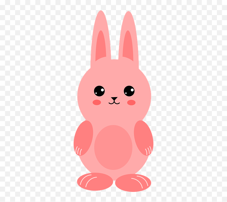Bunny Pink Rabbit - Cartoon Emoji,Bunny Ears Emoji