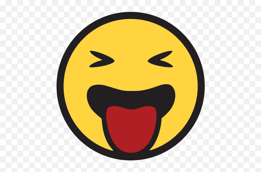 Smiley Emoticon Face Emoji - Smiling Face With Open Mouth And Closed Eyes,E...