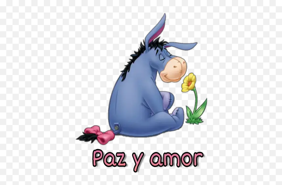 Eeyore Stickers For Whatsapp - Donkey Winnie The Pooh Png Emoji,Eeyore Emoji