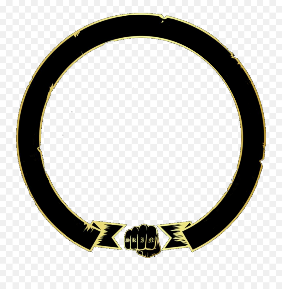 Black Ribbon Banner Circle Heraldic - Circle Emoji,Black Ribbon Emoji