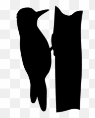 Hackspett Siluett - Woodpecker Silhouette Png Emoji,Jeep Emoji