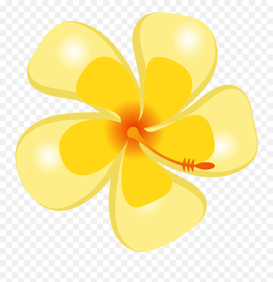 Hibiscus Tropical Flower Hawaii Luau - Flor Tropical Desenho Png Emoji,Hawaiian Flower Emoji