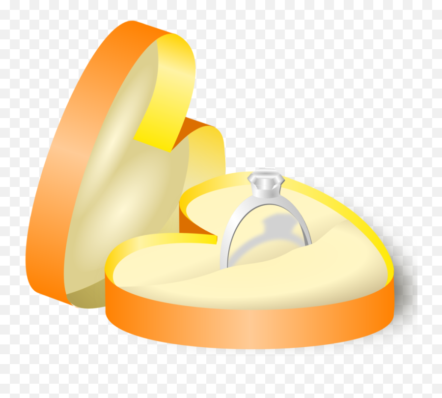 Public Domain Clip Art Image - Cartoon Wedding Ring Box Emoji,Wedding Ring Emoji