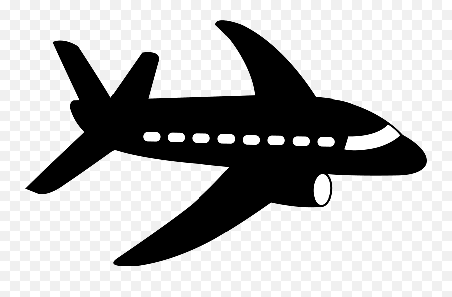 Free Airplane Clip Art Spamcoloringpages - Black Airplane Clipart Emoji,Plane Emoji