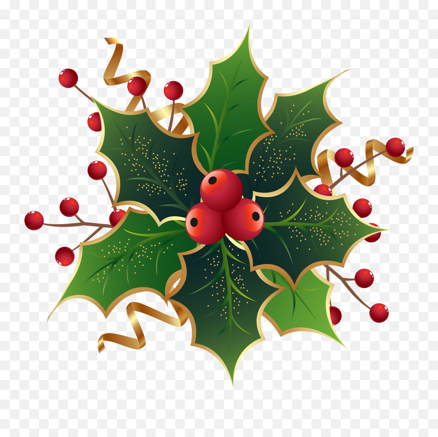 Mistletoe Gold Transparent Png Clipart Free Download - Christmas Holly And Mistletoe Emoji,Mistletoe Emoji