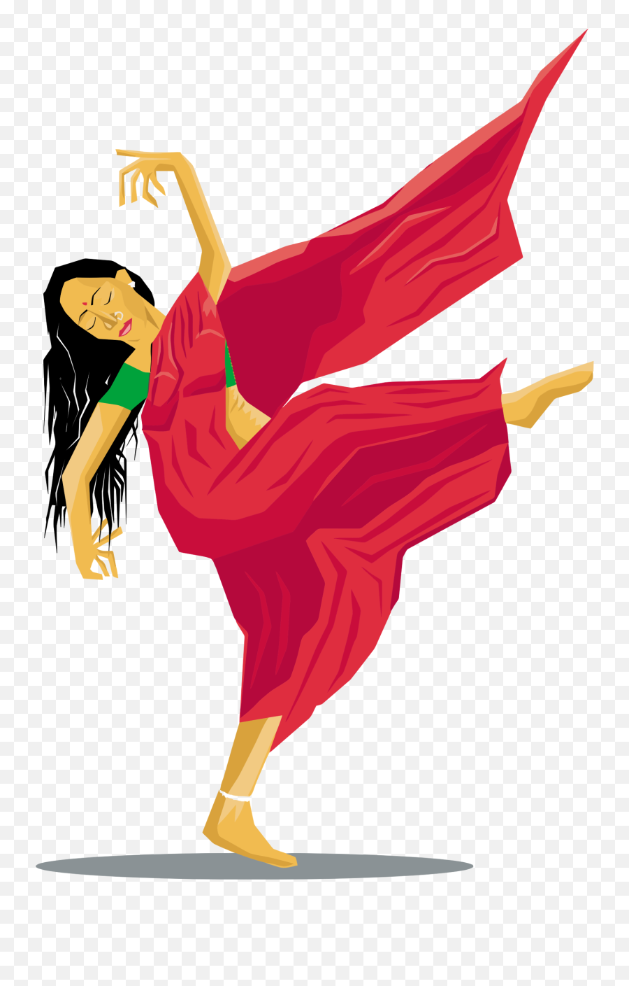 Dancer Clipart Female Dancer Dancer Female Dancer - Indian Dance Clipart Png Emoji,Dancing Lady Emoji
