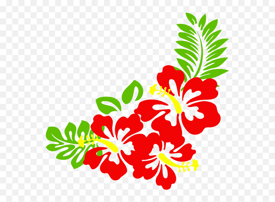 Clipart Flowers In Hawaii - Clip Art Hawaiian Christmas Emoji,Hawaii Emoji