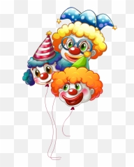 Download Clipart Balloon Watercolour - Livre De Coloriage Clown Logo Emoji