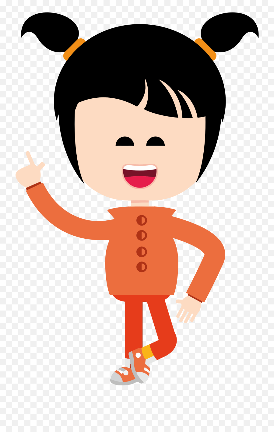 Asian Girl Cartoon Clipart - Asian Girl Clipart Emoji,Asian Girl Emoji
