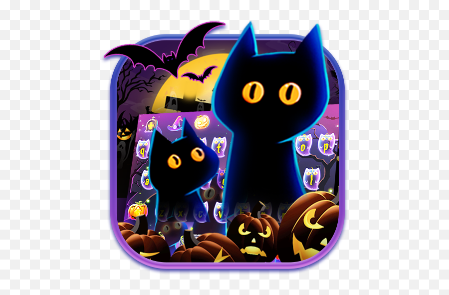 Black Cat 2019 Keyboard Theme - Computer Keyboard Emoji,Batman Emojis For Android