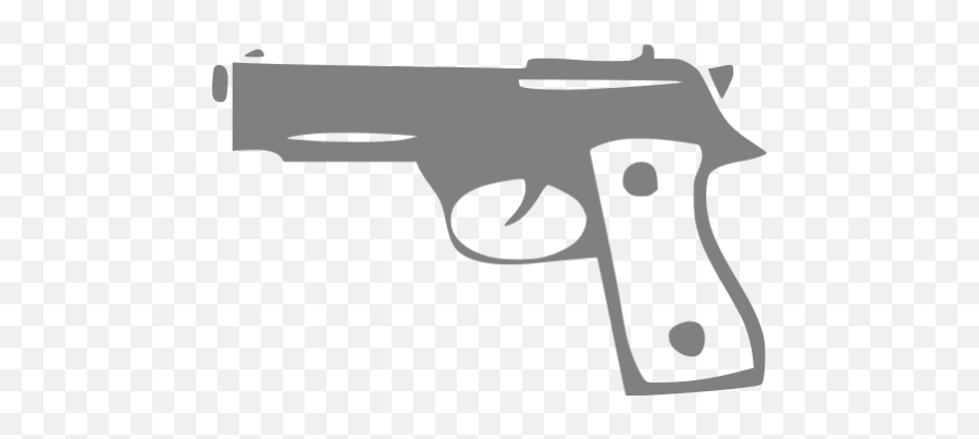 Gray Gun 4 Icon - Free Gray Gun Icons Gun Clipart Emoji,Emoticon Gun