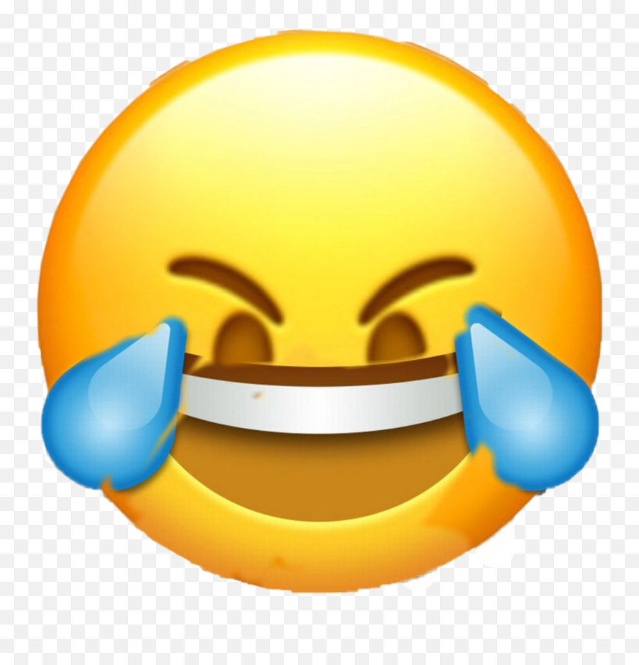 Meme Emoji Laughing Cringe Sticker - Smiley Qui Pleure De Joie,Laughing Emoji Youtube