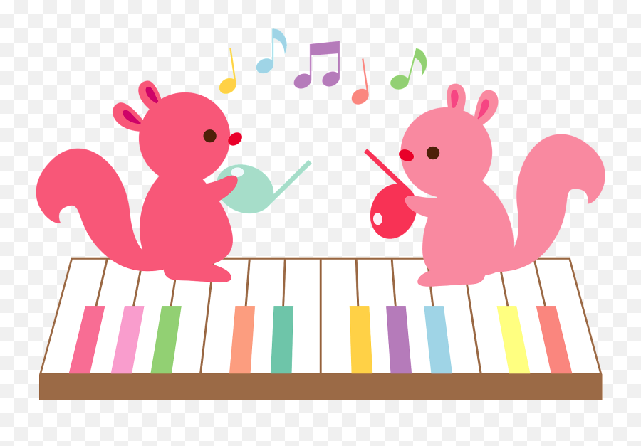 Music Notes Squirrels And A Piano Emoji,Squirrel Emoji