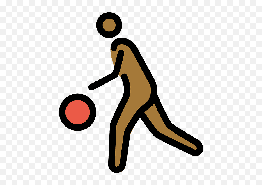 Man Bouncing Ball Emoji Clipart - Human Skin Color,Soccer Emoji