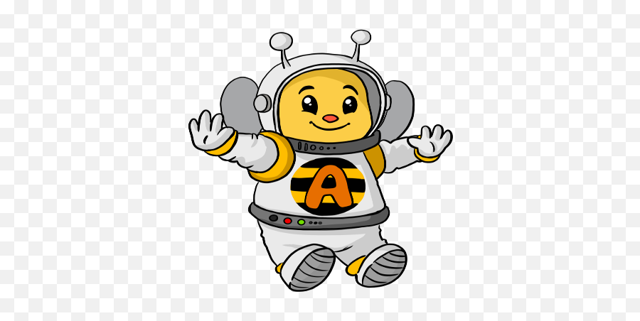 Cute Bee Astronaut Monkey Games - Astronaut Bee Cartoon Png Emoji,Astronaut Emoji