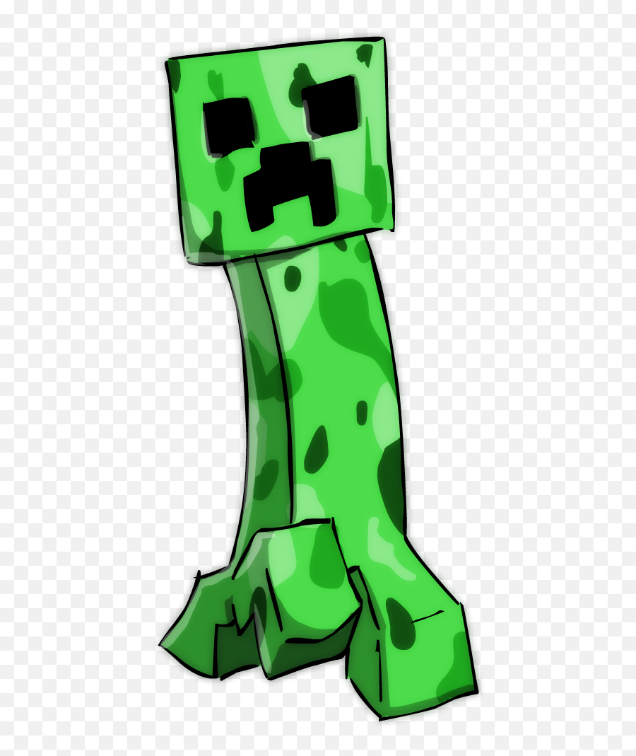 Minecraft Creeper By Sticko Kun D5ruh24 - Minecraft Creeper Cartoon Png Emoji,Creeper Emoji