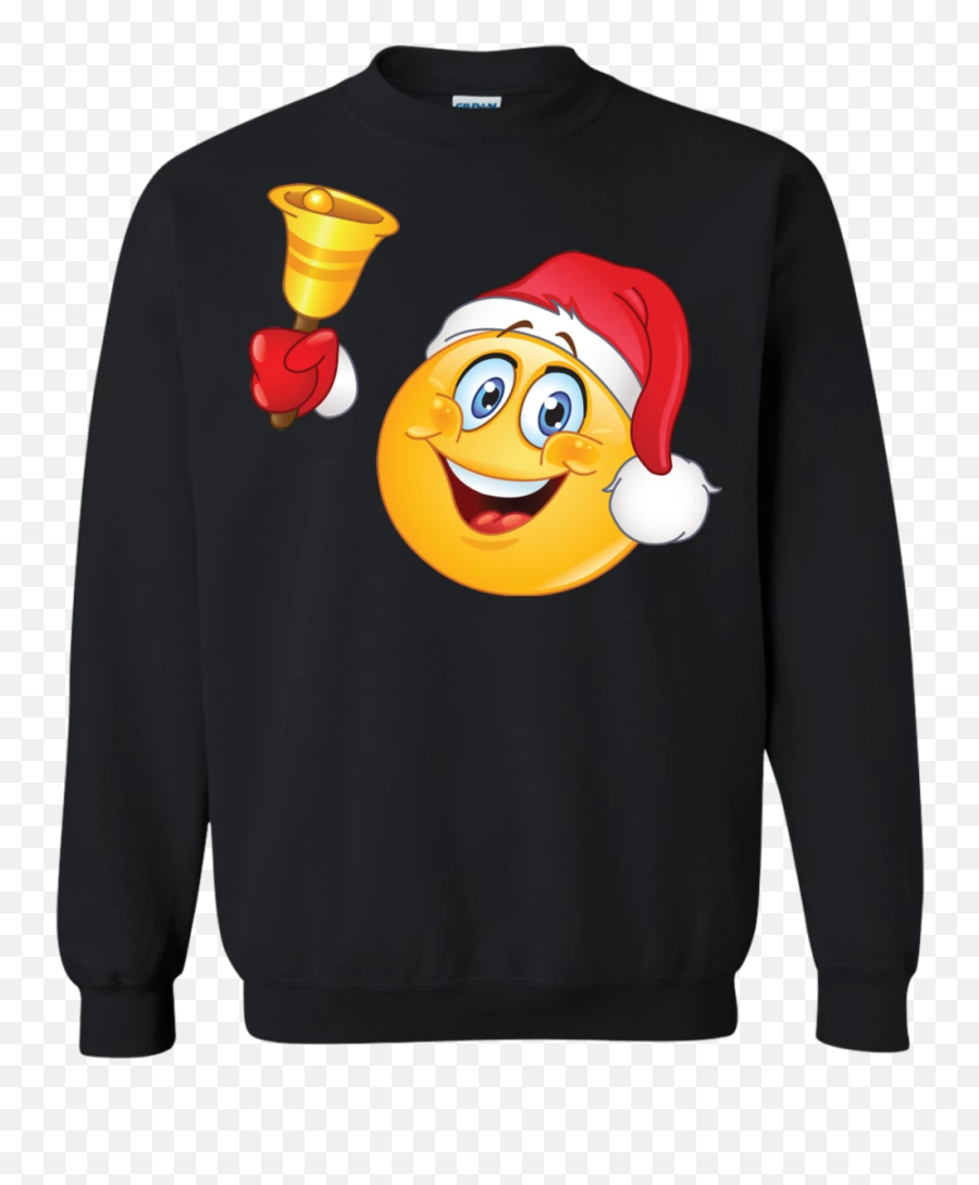 Santa Claus Is Ringing Christmas - Drag Racing Christmas Sweater Emoji,Navy Emoji
