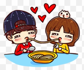 Emoji Couple Girl Boy Freetoedit Anime Mimi Fte - Clip Art,Boy And Girl Emoji