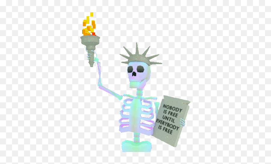 Jjjjjohn Sticker Skull Wallpaper Spoopy Skeletons - 4th Of July Skeleton Gif Emoji,Death Skull Emoji