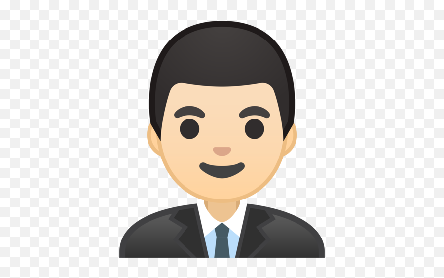 U200d Man Office Worker Light Skin Tone Emoji - Working Man Emoji,Office Emojis