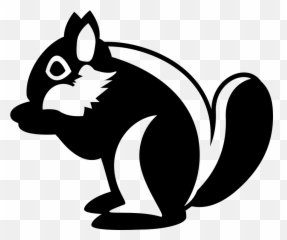 Emojione Bw 1f43f - Cartoon Emoji,Squirrel Emoji